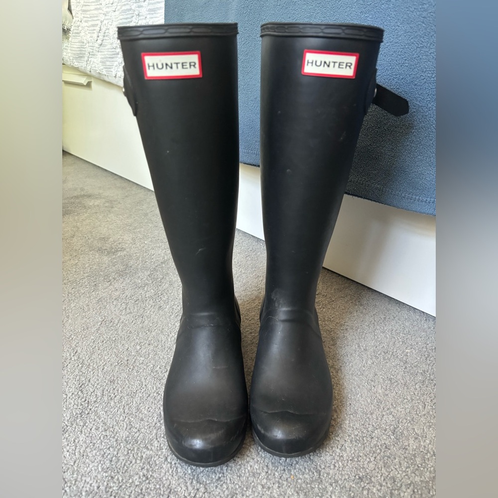 Hunter Tall (Matte) Black Rain Boots